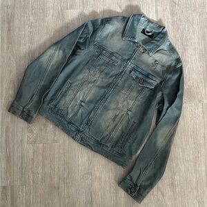 Richie Le Collection Zipper Denim Jacket